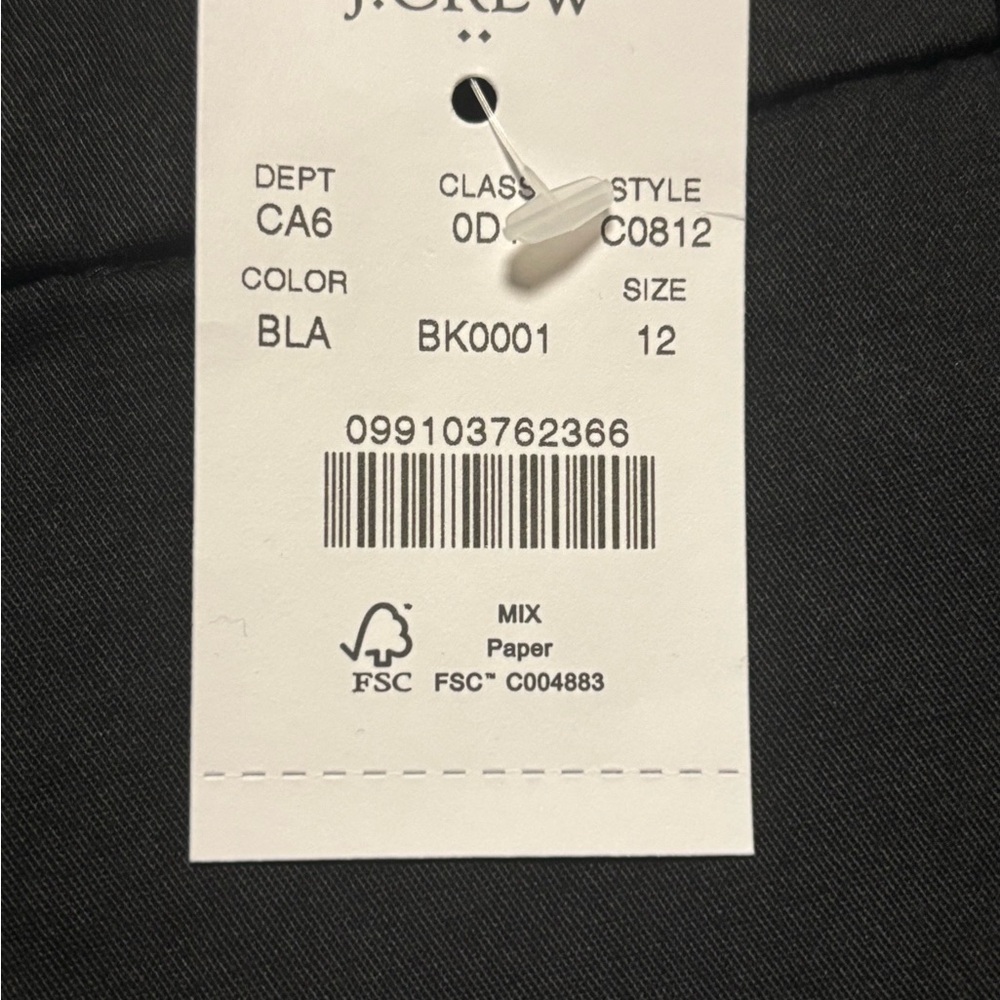 SOLD Crew 9” Chino Shorts Black Women’s Size 12 – NWT - Picture 6 of 7